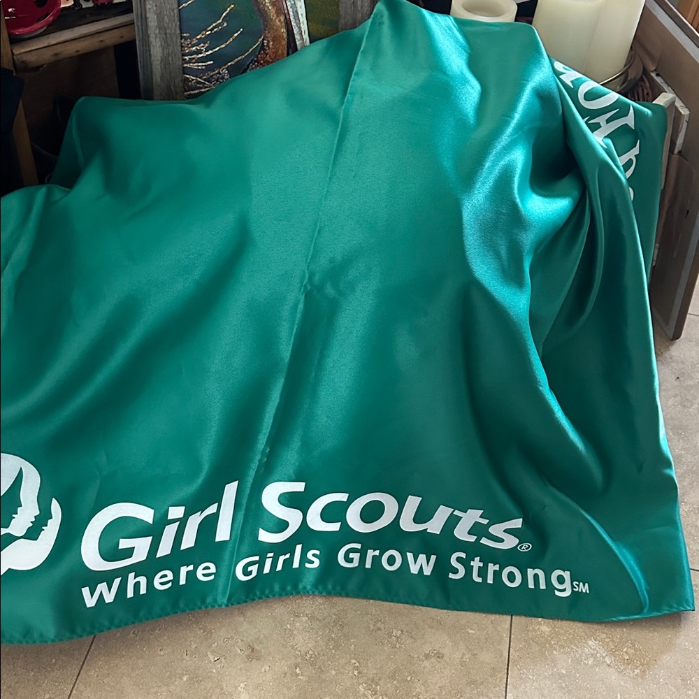 Vintage Girl Scout Tablecloth EUC